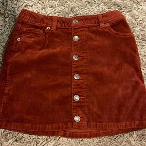 Fall skirt, auburn- burnt orange color